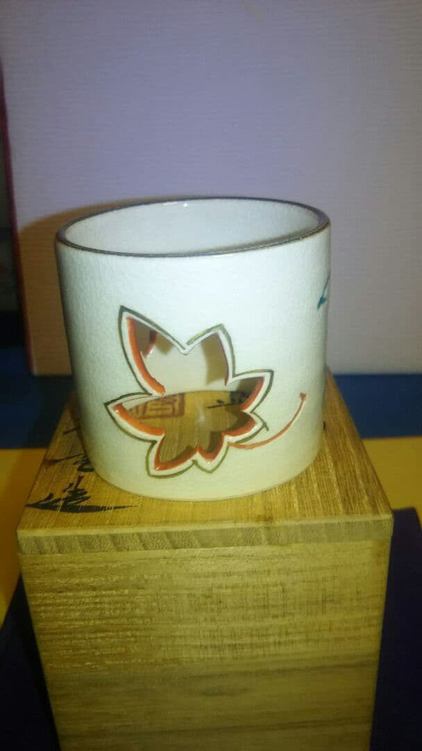 蓋置、麦わら手、透入り、田中寿宝作