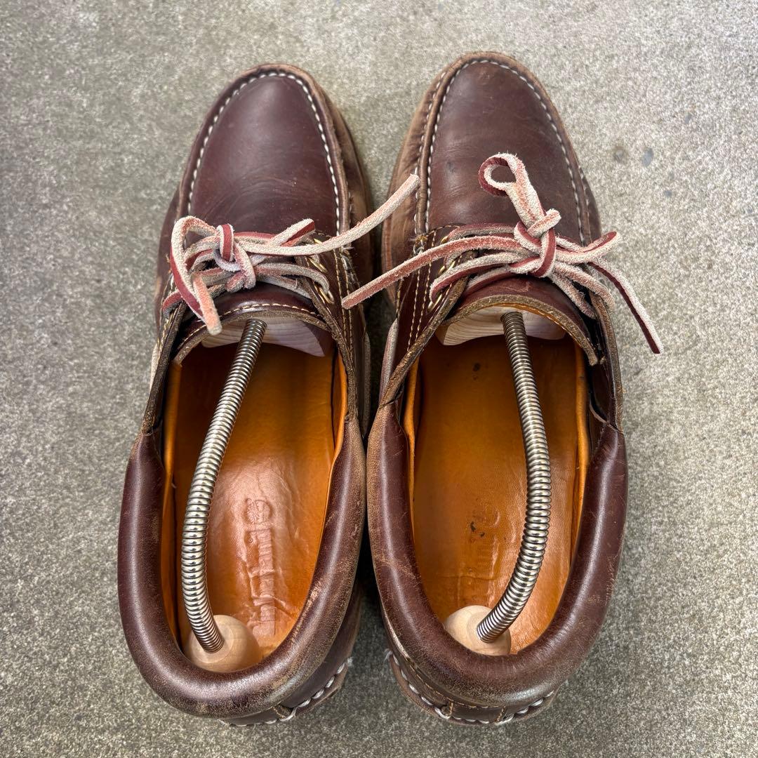 ティンバーランド モカシン デッキシューズ 革靴 3アイ ブラウン