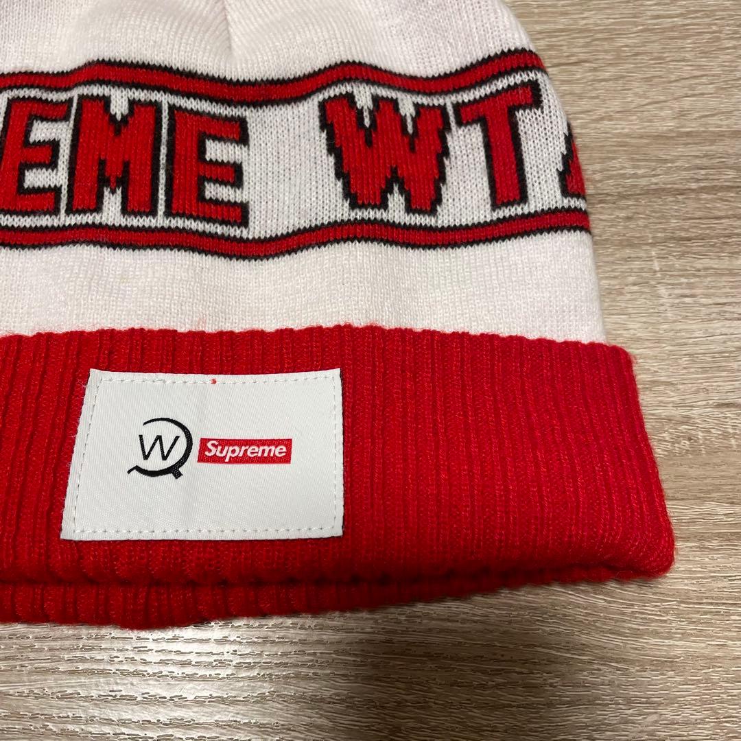 [美品]SUPREME WTAPS ボンボン BEANIE ヘリン着用 赤