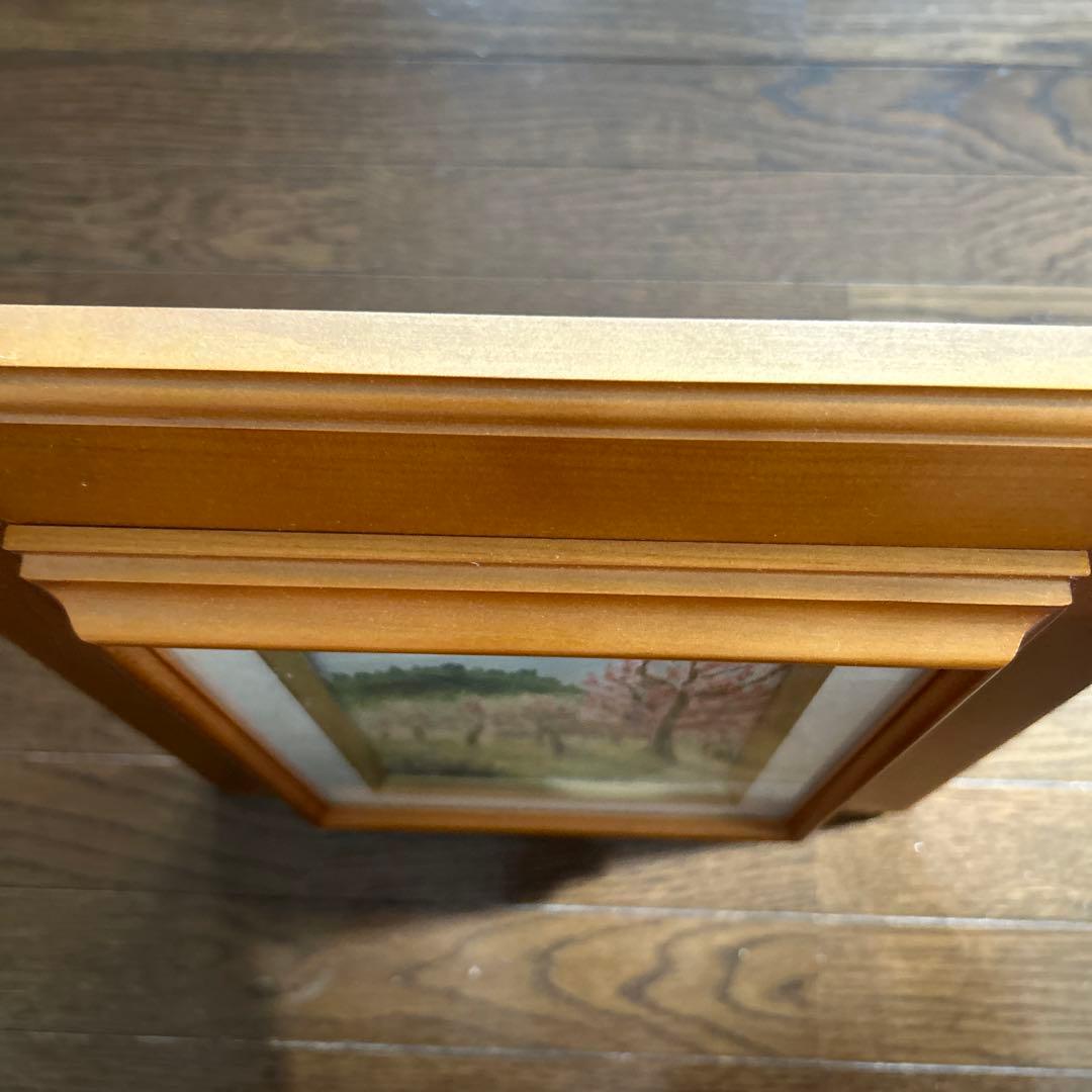 小正路喜美子　杏の里　油絵