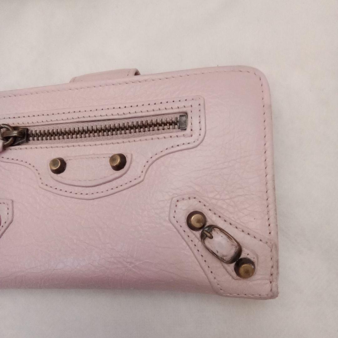 BALENCIAGA バレンシアガ ザ・シティ クラシックウォレットピンク