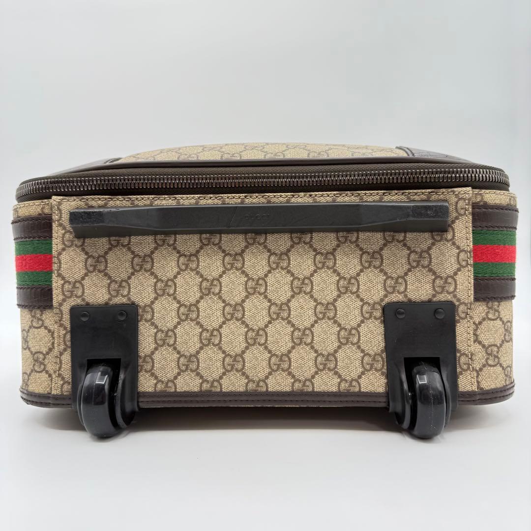 高級　美品 グッチGG シェリーライン　PVC キャリーケース　キャリーバッグ