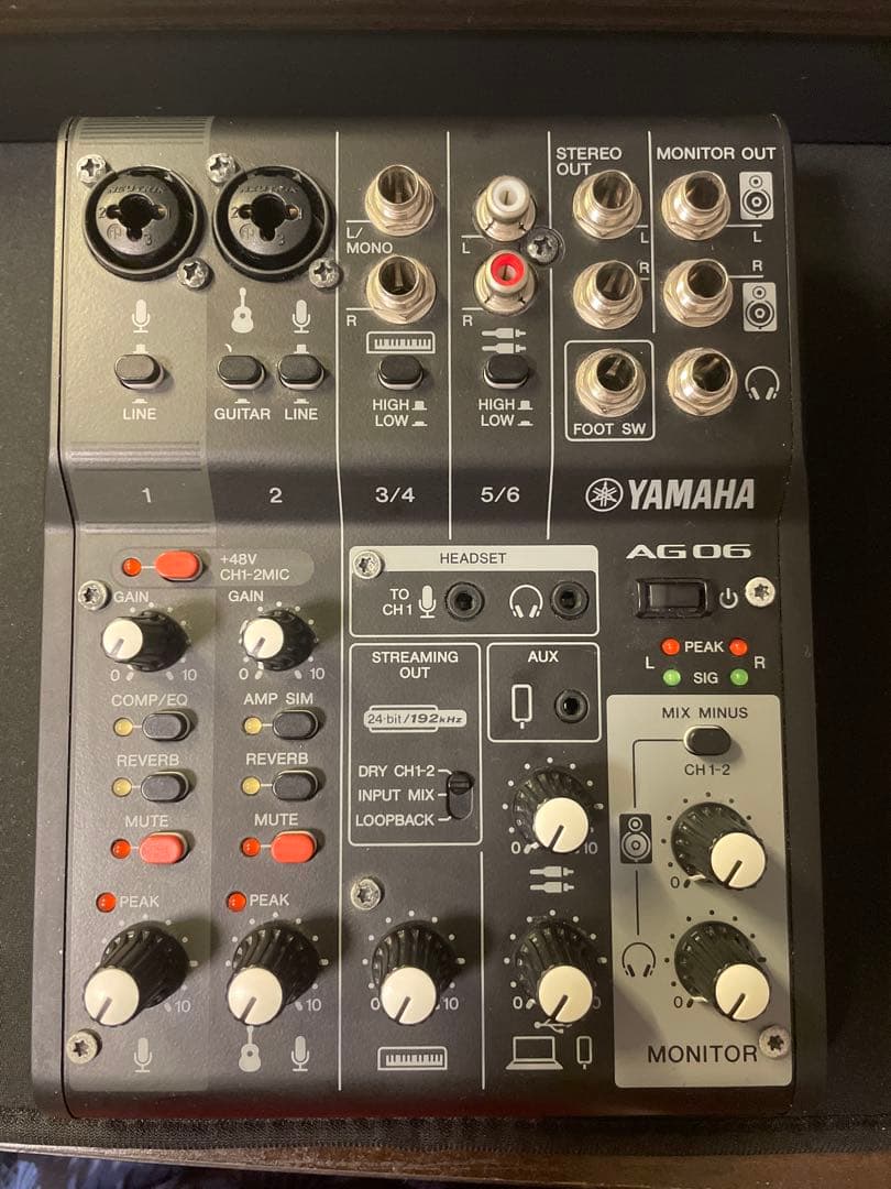 YAMAHA AG06 MK2➕XLR-XLR マイクケーブル