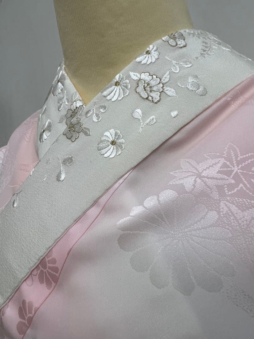 振り袖　フルセット　長襦袢付　モダン　珍品　洋花　金彩加工　620