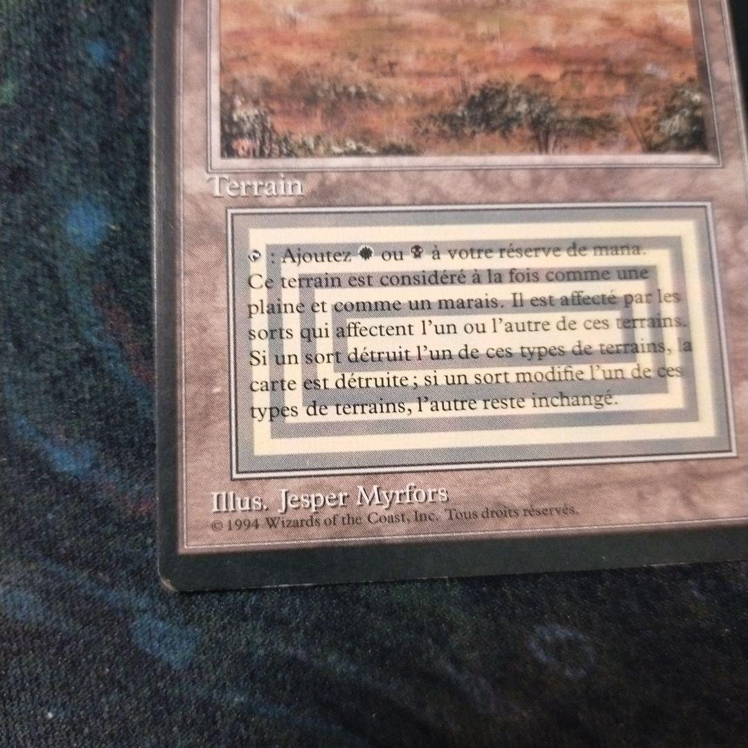 MTG scrubland フランス語版　FBB 黒枠