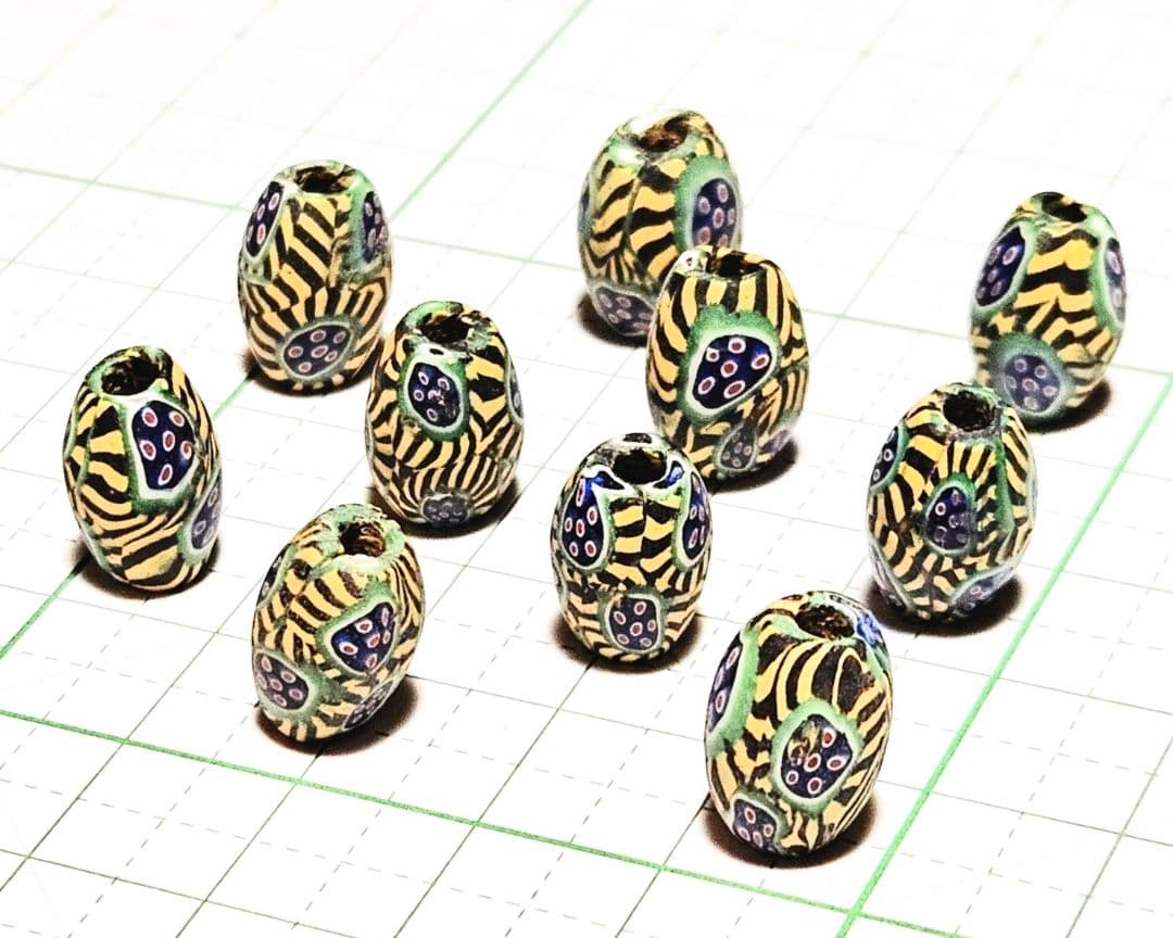 p*o様 アフリカとんぼ玉　ミルフィオリ　極致　10個