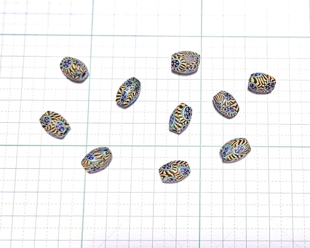 p*o様 アフリカとんぼ玉　ミルフィオリ　極致　10個