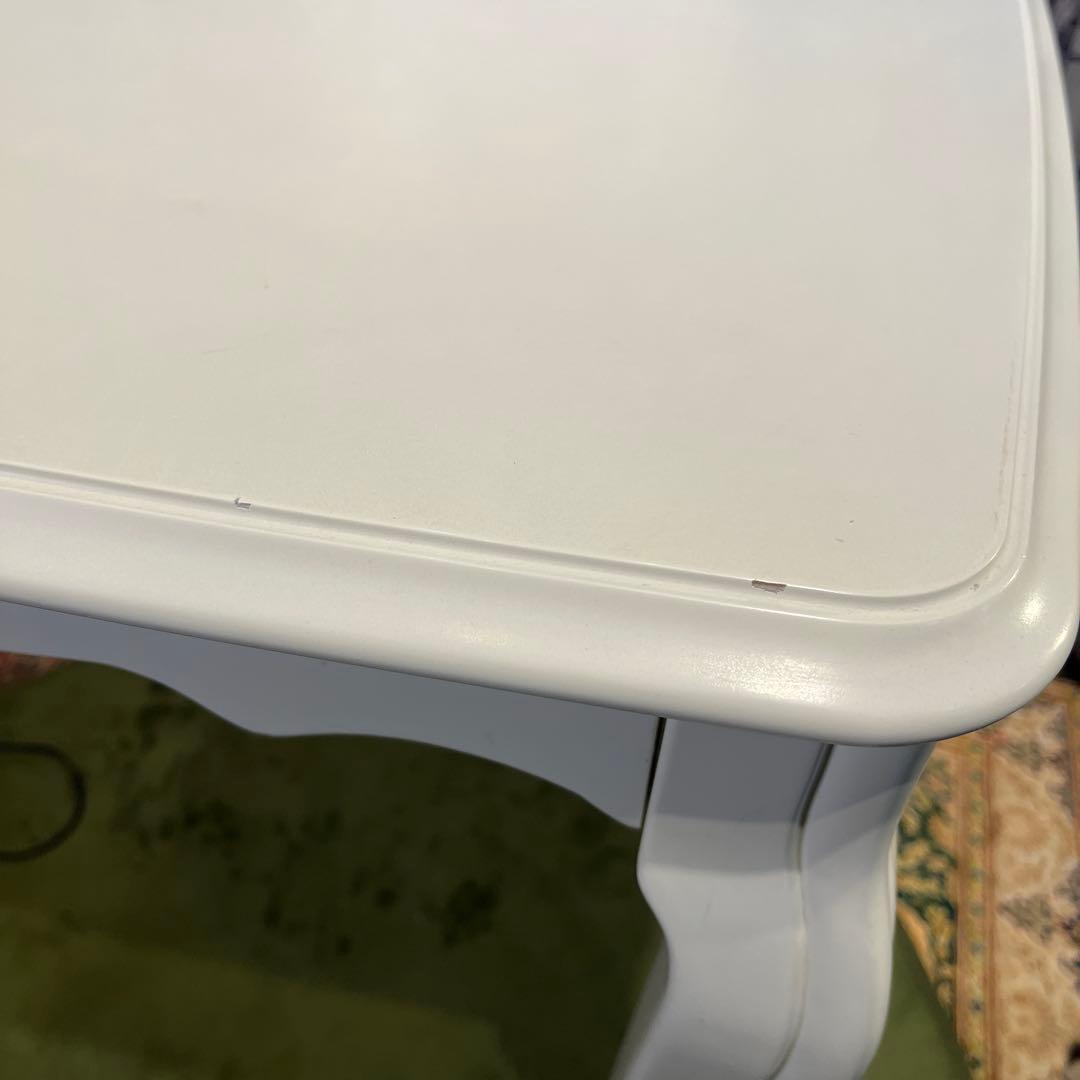 ホワイトシャビー　リモージュ　猫足 クラッシック　ダイニングテーブル