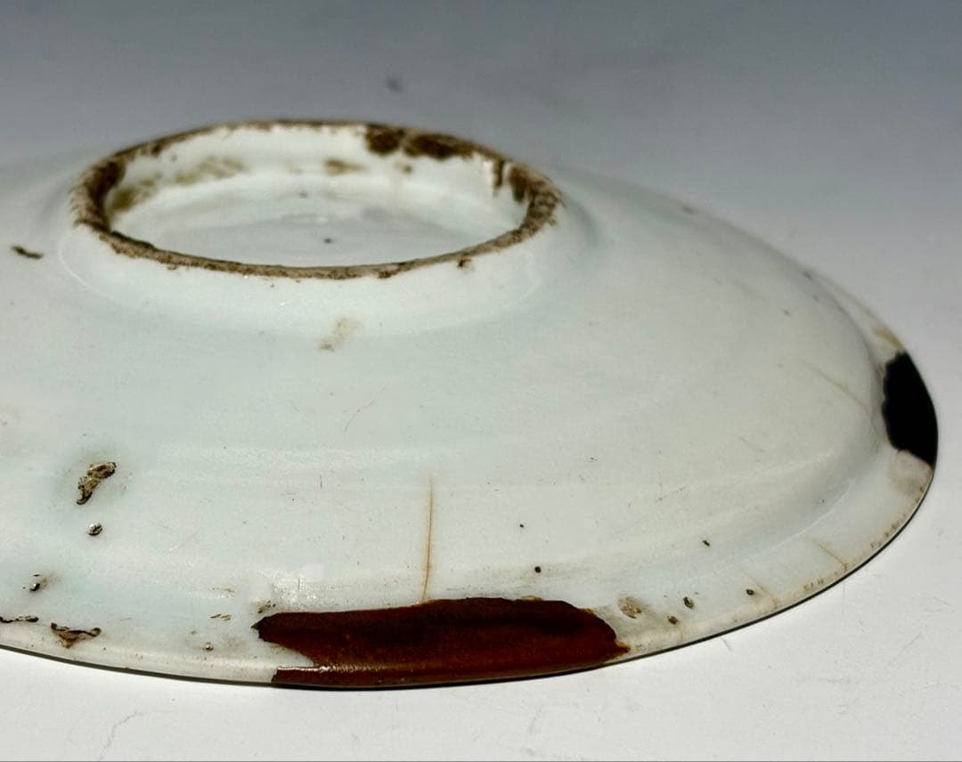 「初期伊万里」点描菊花文小皿