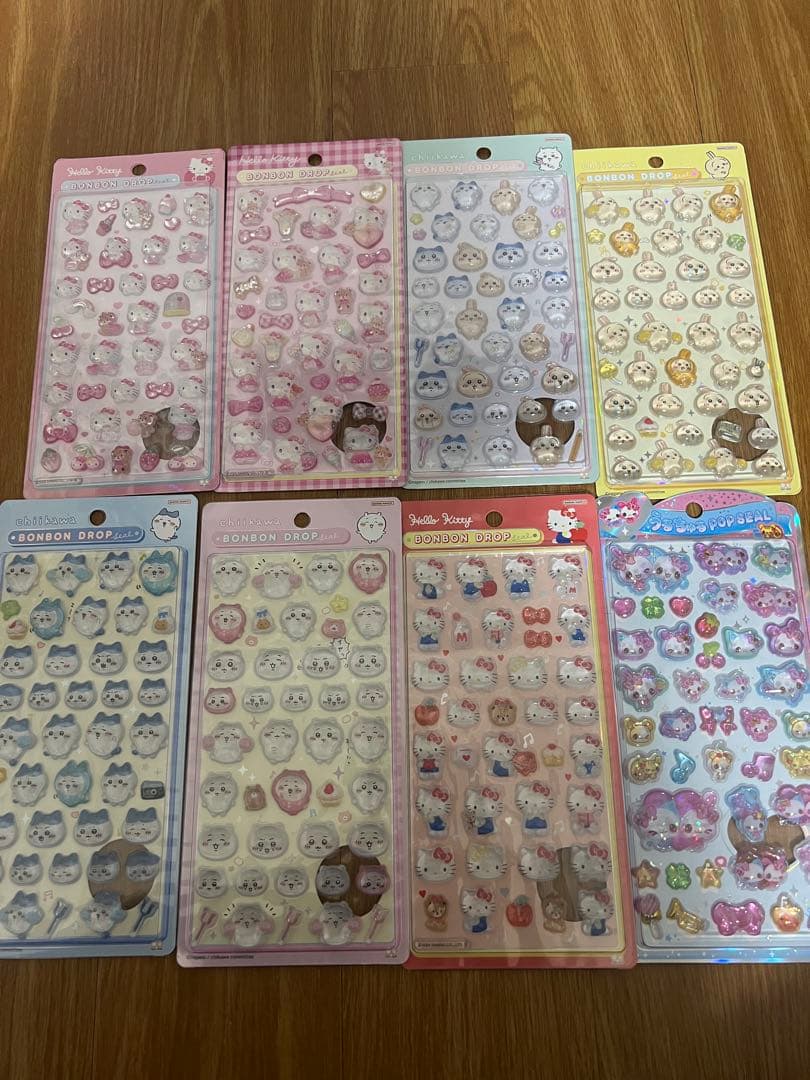 ボンボンドロップシール　うるちゅるポップシール　 おはじきシール　まとめ売り