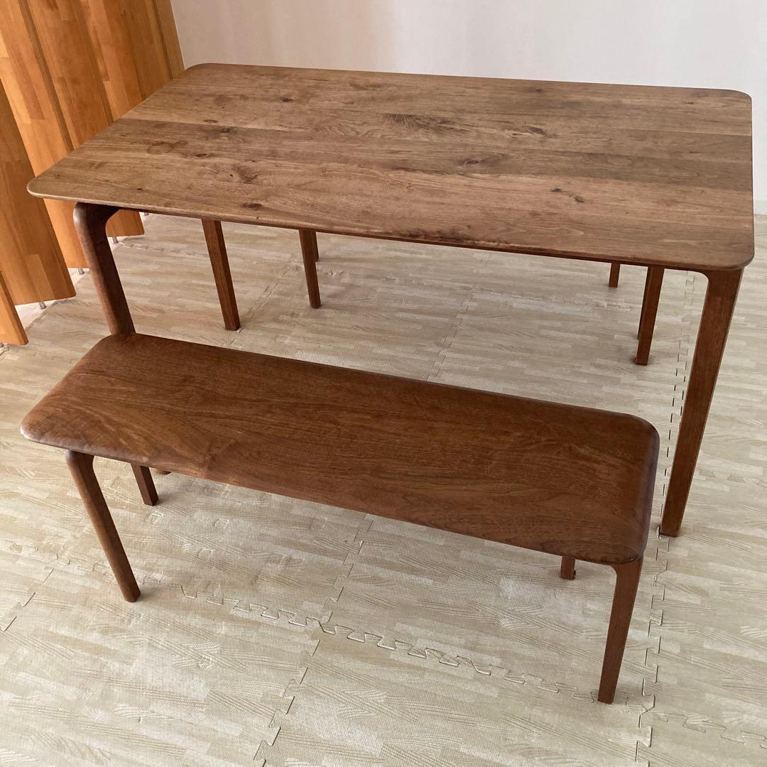 柊⭐︎ダイニングテーブルセット/家具の里/ウォールナット風