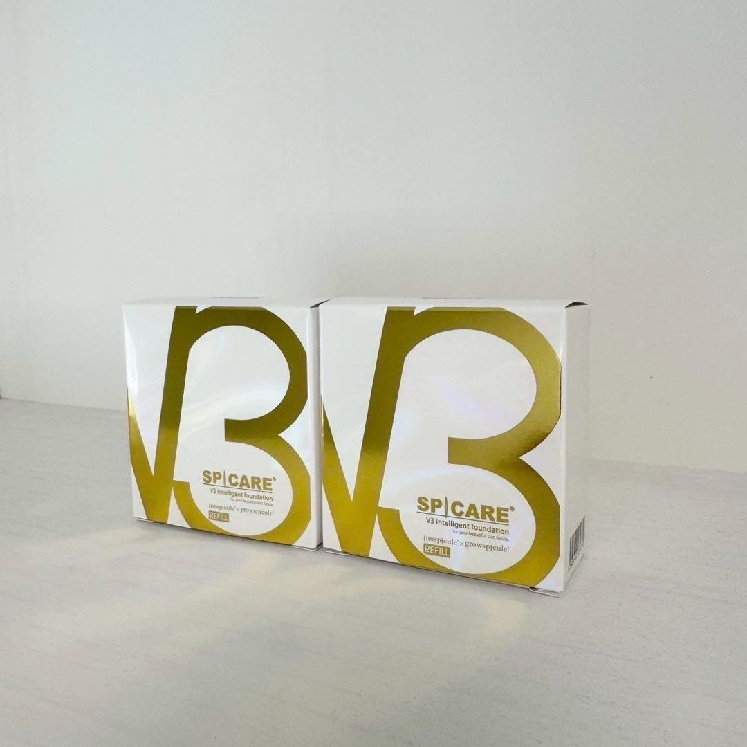 スピケアV3インテリジェントファンデーション 詰替 【2個】正規品 ロット番号付