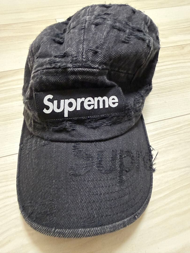 Supreme デニムキャップ 黒
