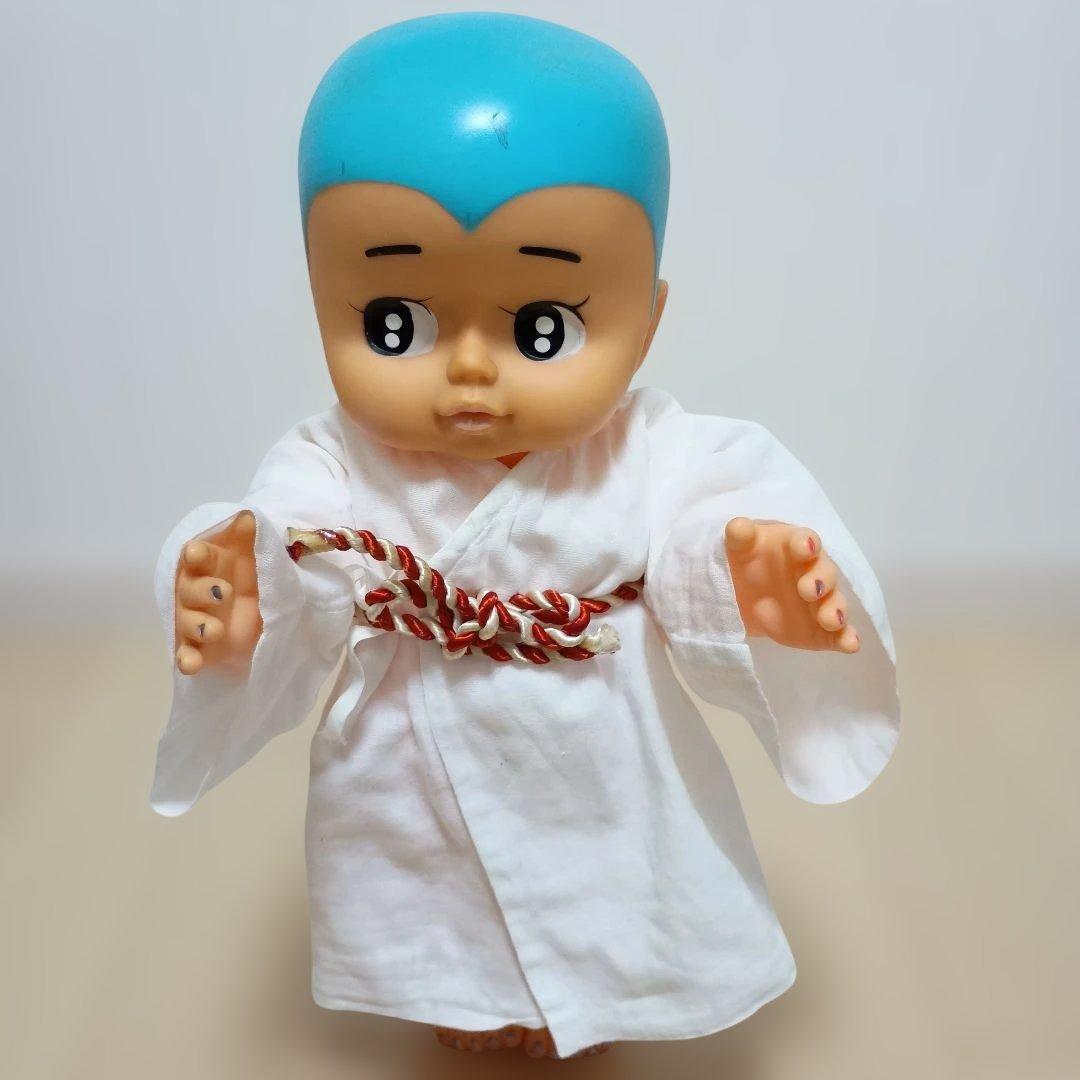 一休さん　ソフビフィギュア貯金箱　当時物希少　顔手足可動　昭和レトロ