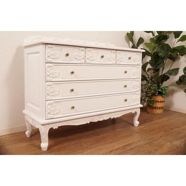 クローゼット　ヨーロピアンスタイル 猫脚　チェスト　手彫り彫刻 4段6杯