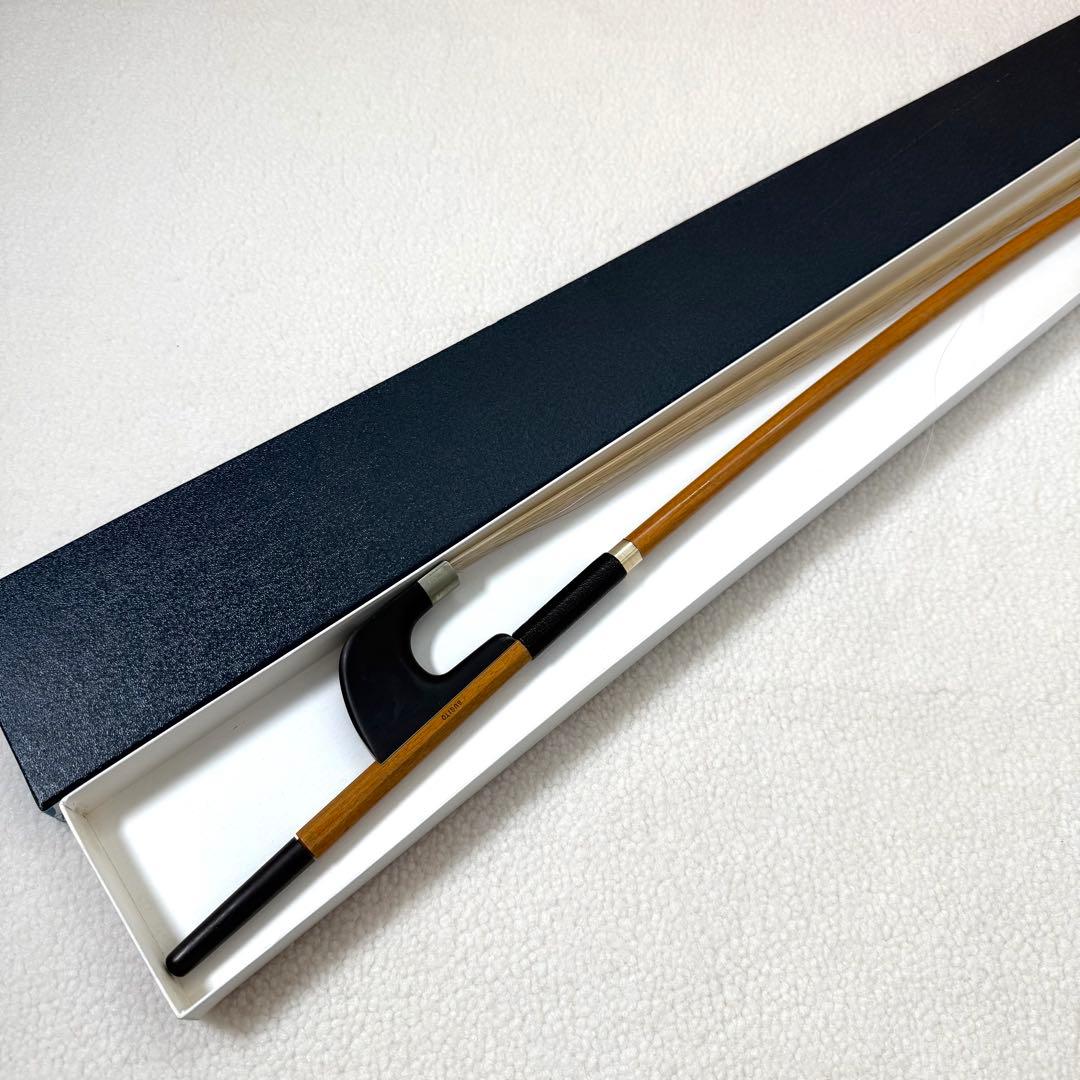 杉藤 SUGITO コントラバス弓 No.650 中古良品 箱付き