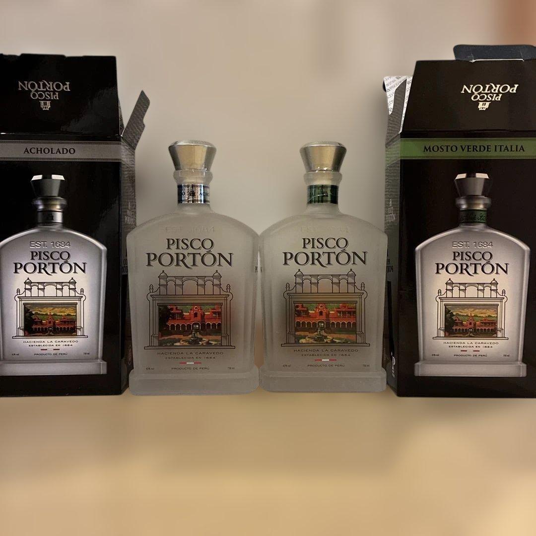 Pisco Portón アチョラードとモスト・ベルデ・イタリア　2本セット