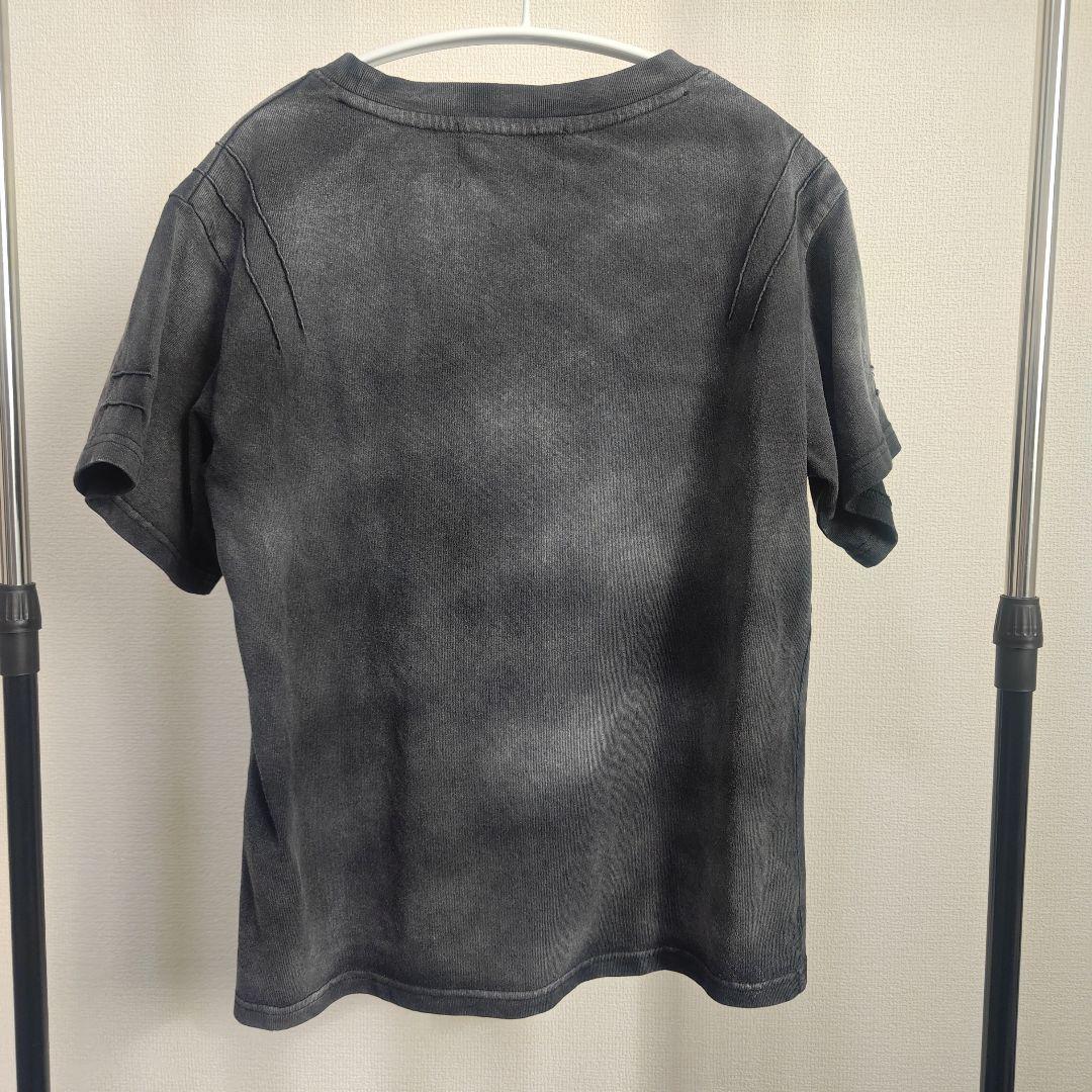 【GRANCY】スカルラインストーンデザインtシャツ 黒