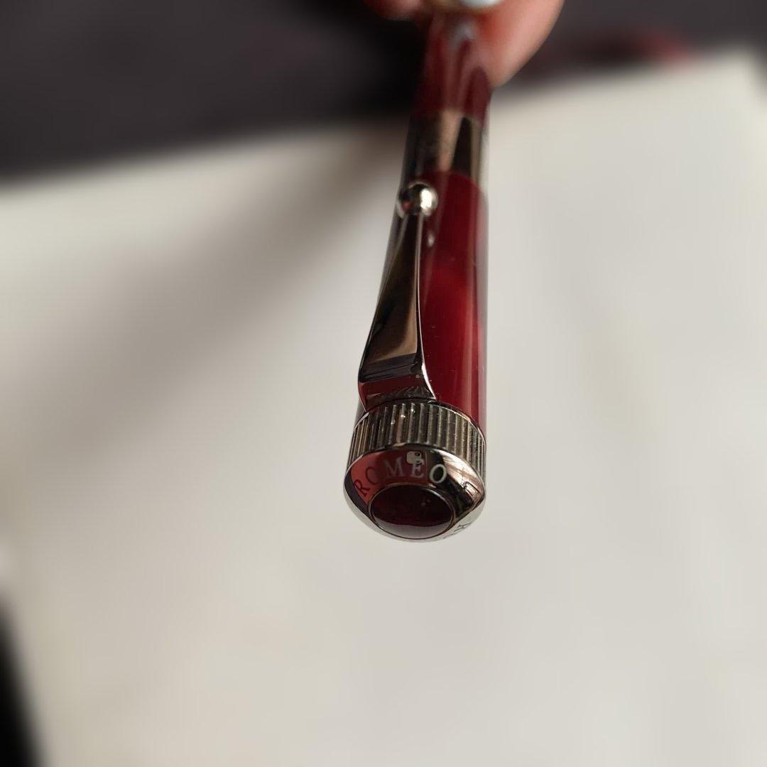 やまちゃんくん　ROMEO ボールペン 太軸イタリアンレッド　ケース付き