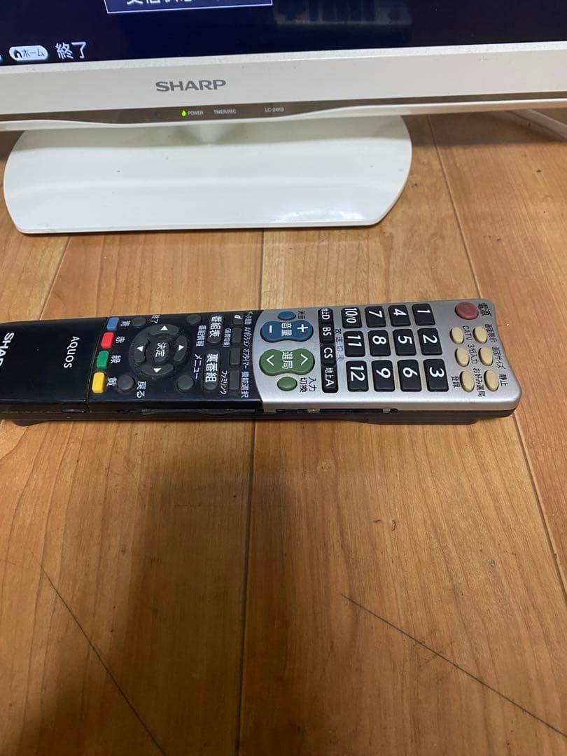 SHARP AQUOS 液晶カラーテレビ LC-24K9 液晶テレビ 24V