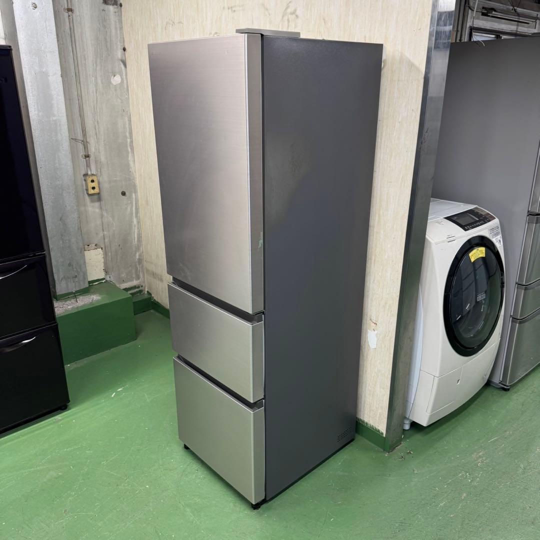 163 日立　大型冷蔵庫　315L 300L強　小型　家庭用　右開き　自動製氷