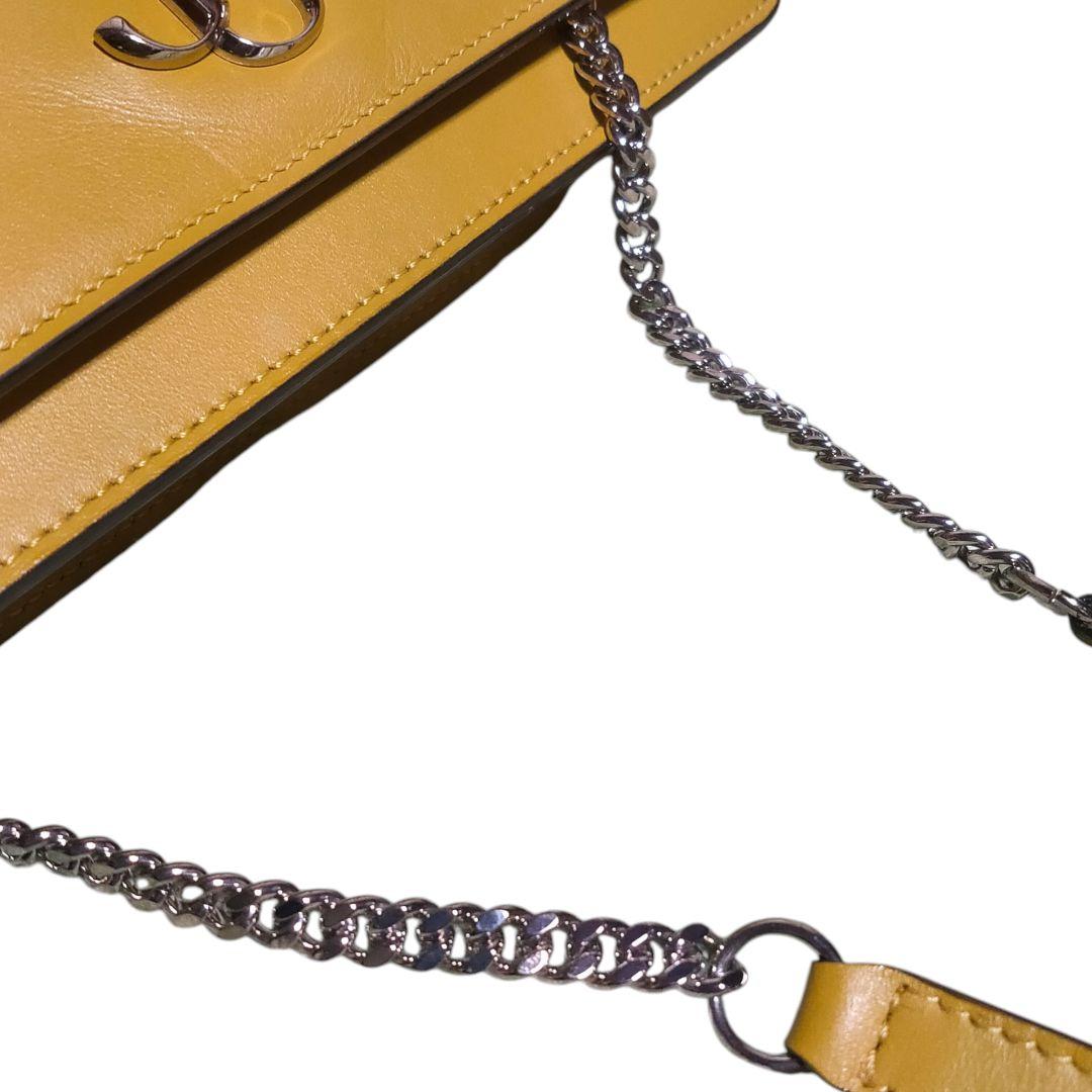 美品 ジミーチュウ ヴァレンヌ チェーン ショルダー パーティーバッグ カード