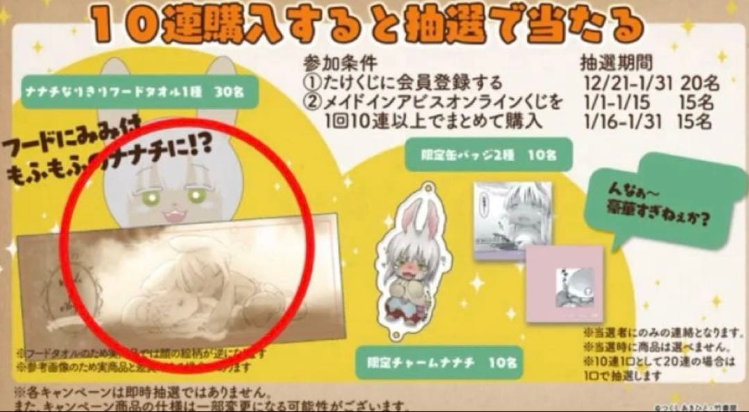 メイドインアビス 当選品 アクリルパネル パズル カレンダー