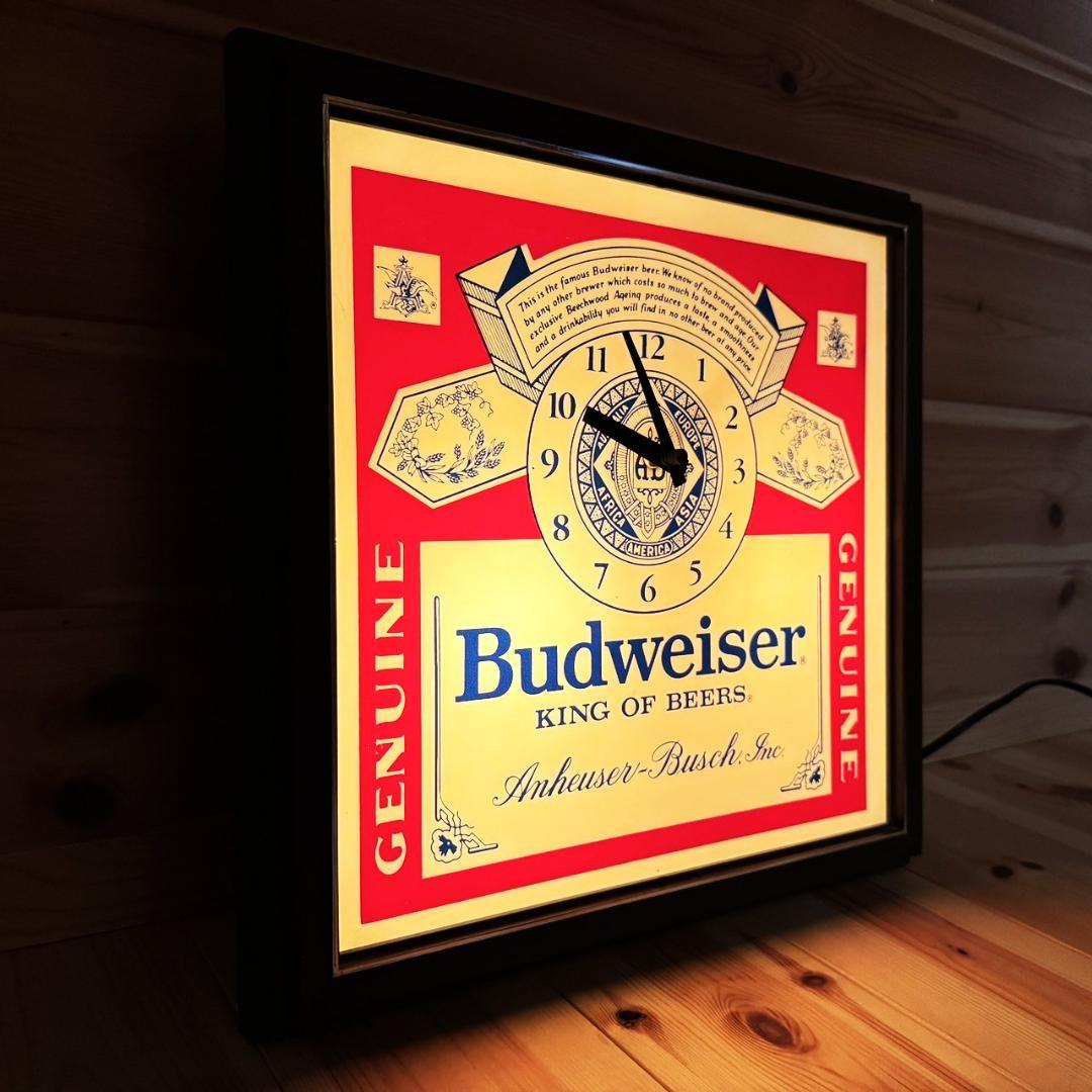 Budweiser バドワイザー ビンテージ 時計 壁掛け時計 ライト ビール