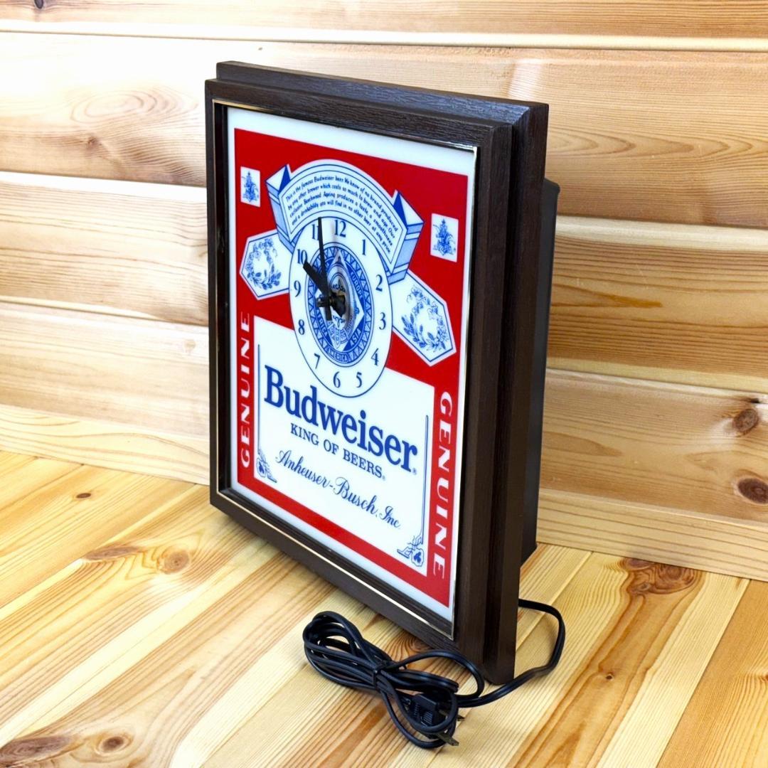 Budweiser バドワイザー ビンテージ 時計 壁掛け時計 ライト ビール
