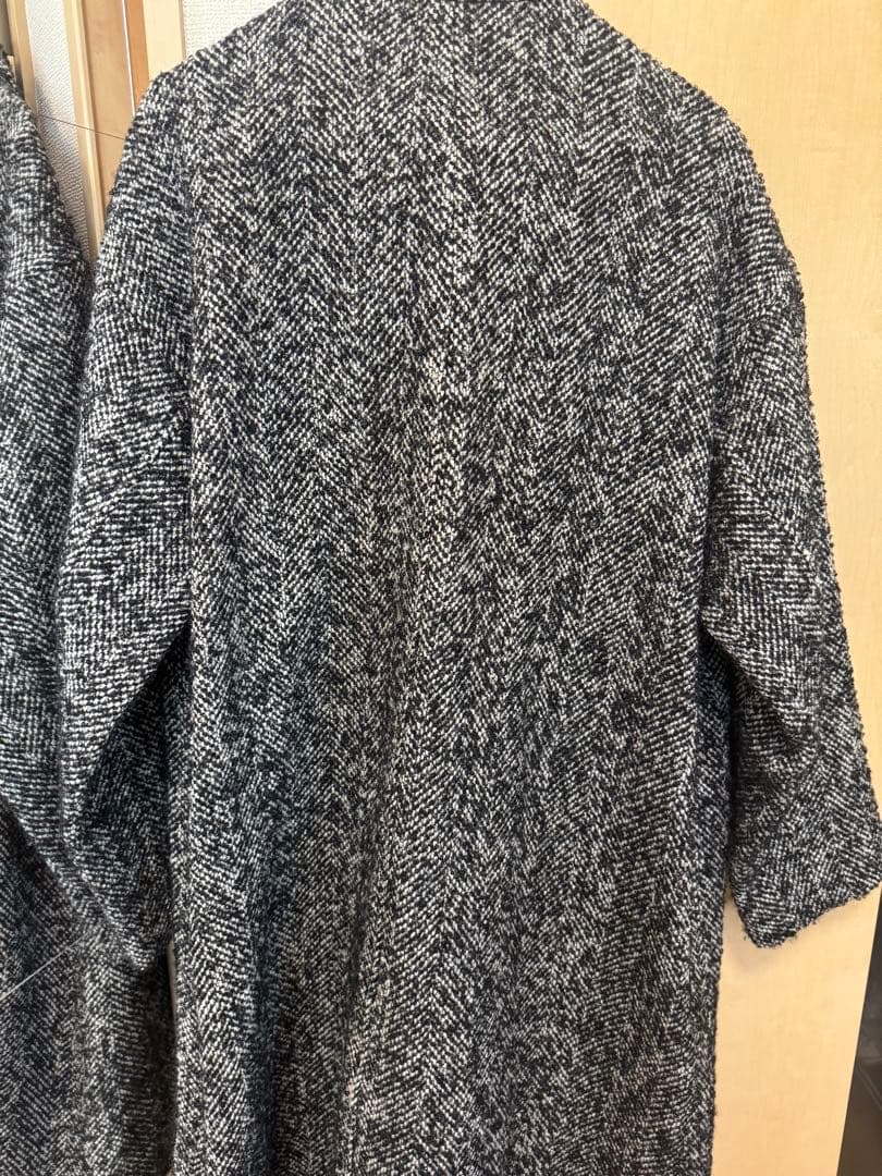マッキントッシュフィロソフィー　ツイード　ロングコート　ビッグシルエット　M