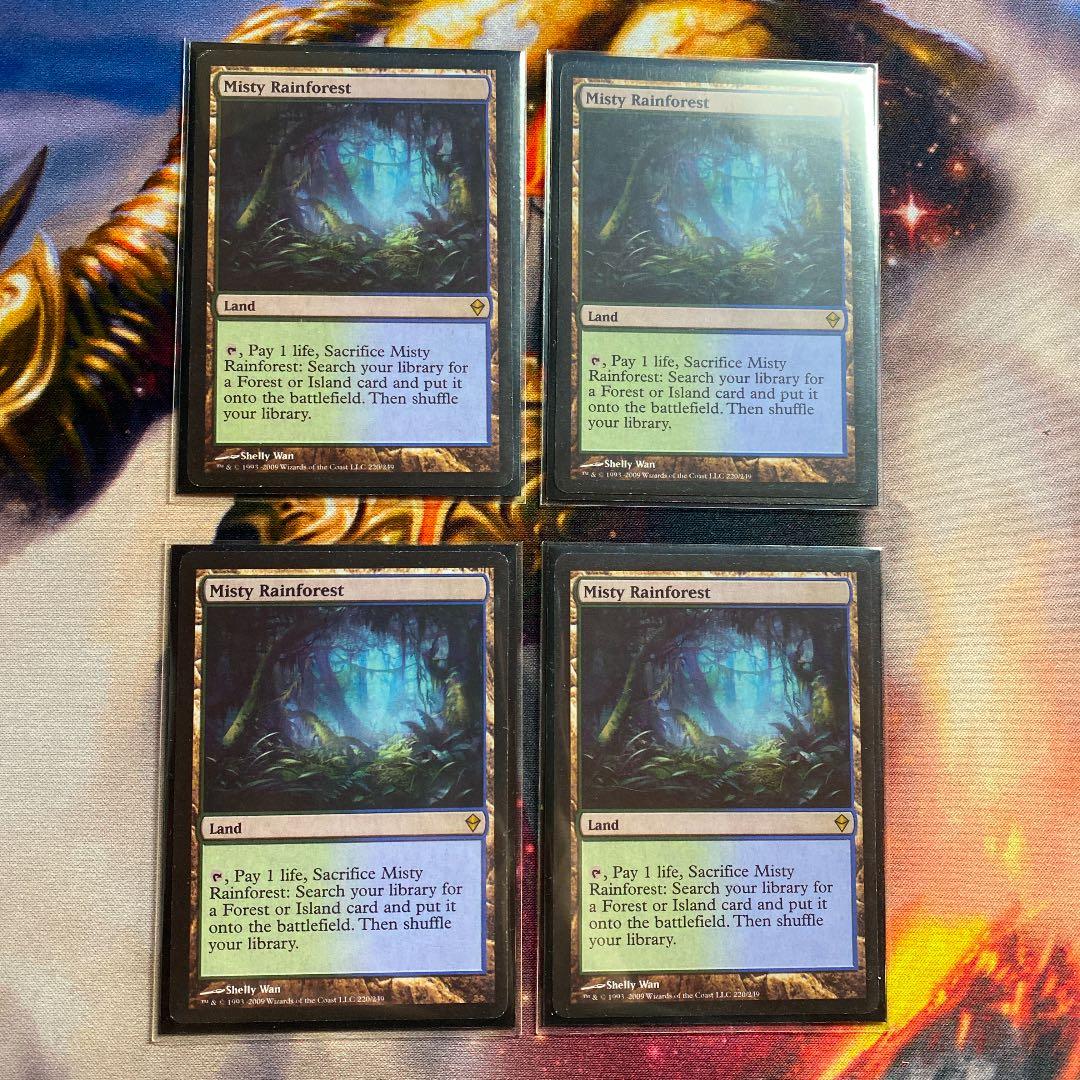 MTG ４枚 霧深い雨林