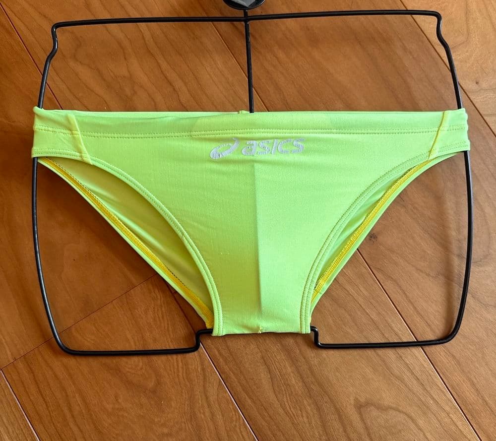 【美品】asics ハイドロCD AMA87T 蛍光イエロー SS 競パン