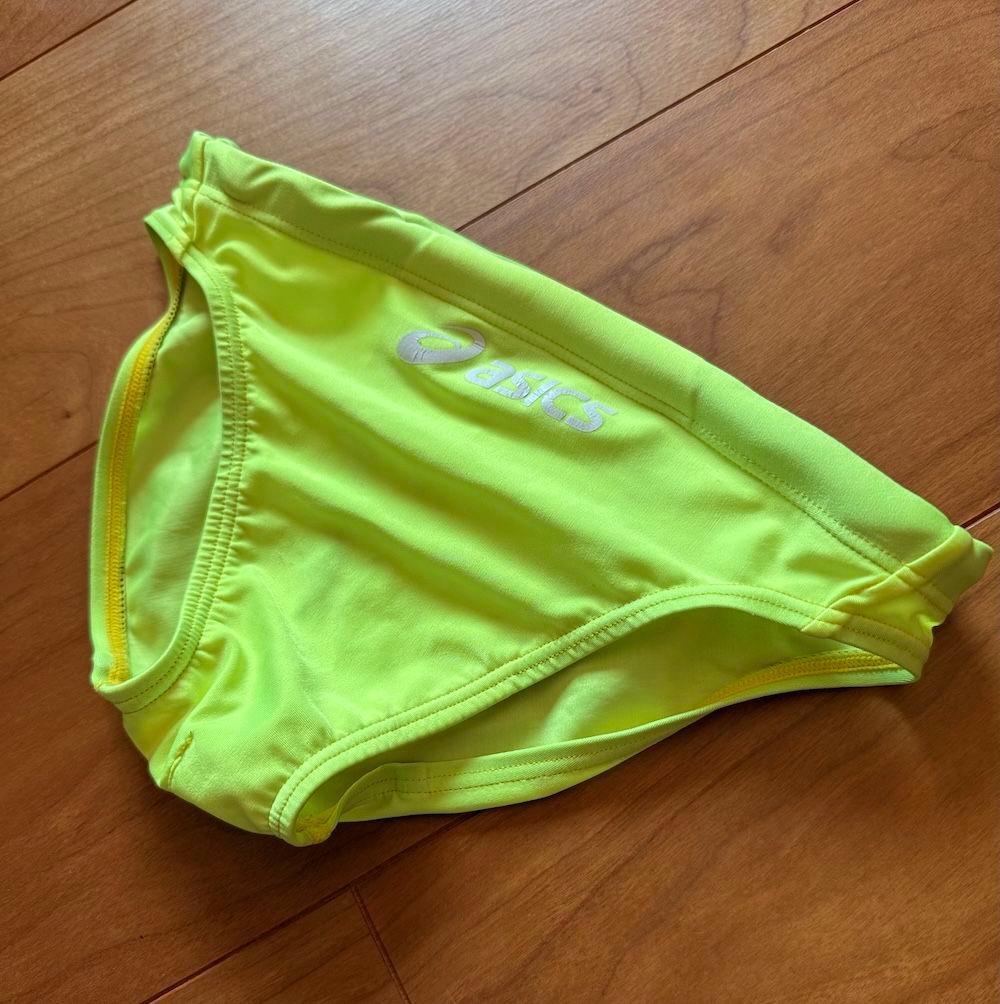 【美品】asics ハイドロCD AMA87T 蛍光イエロー SS 競パン