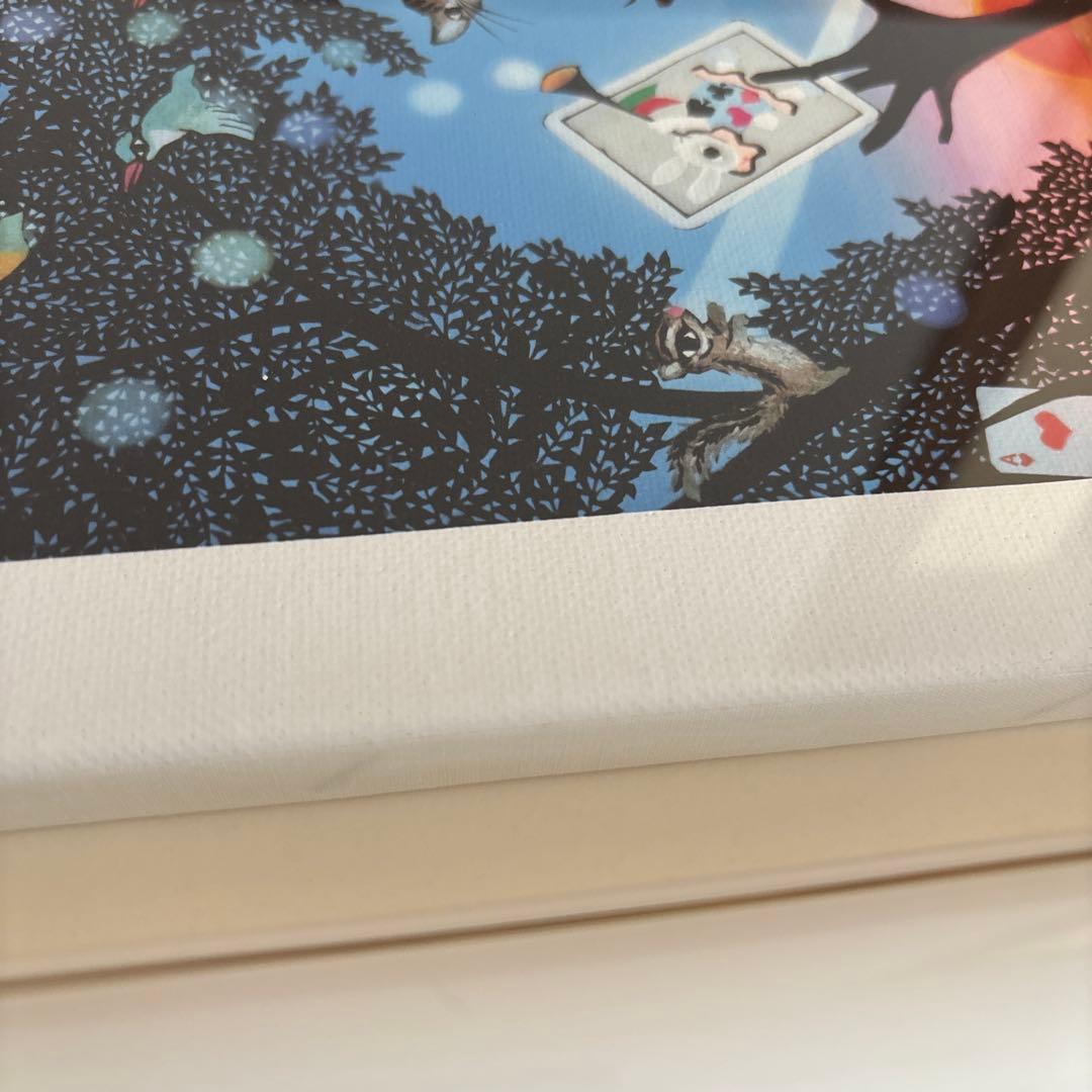 藤城清治 Aliceのハート ジクレー サイン入り 408/600額縁つき