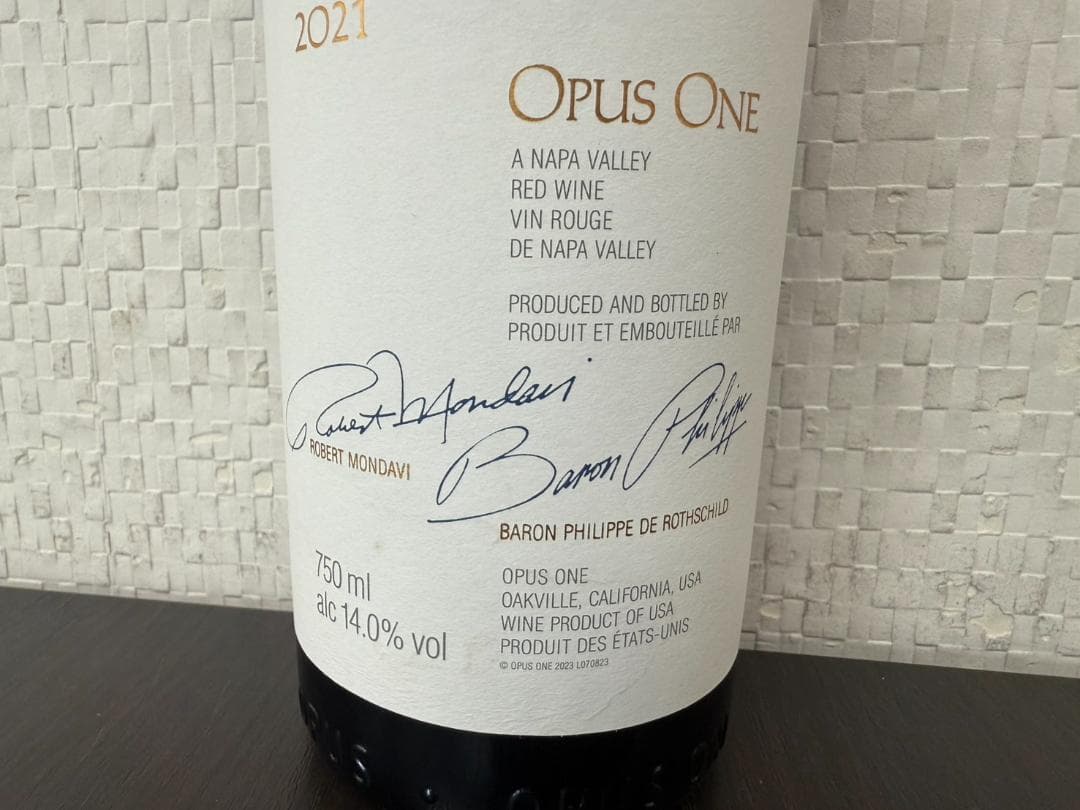 新品未開栓 OPUS ONE オーパスワン 2021 750ml 14％