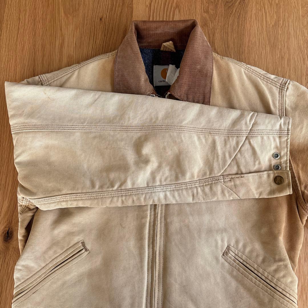 80s Carhartt デトロイトジャケット ベージュ