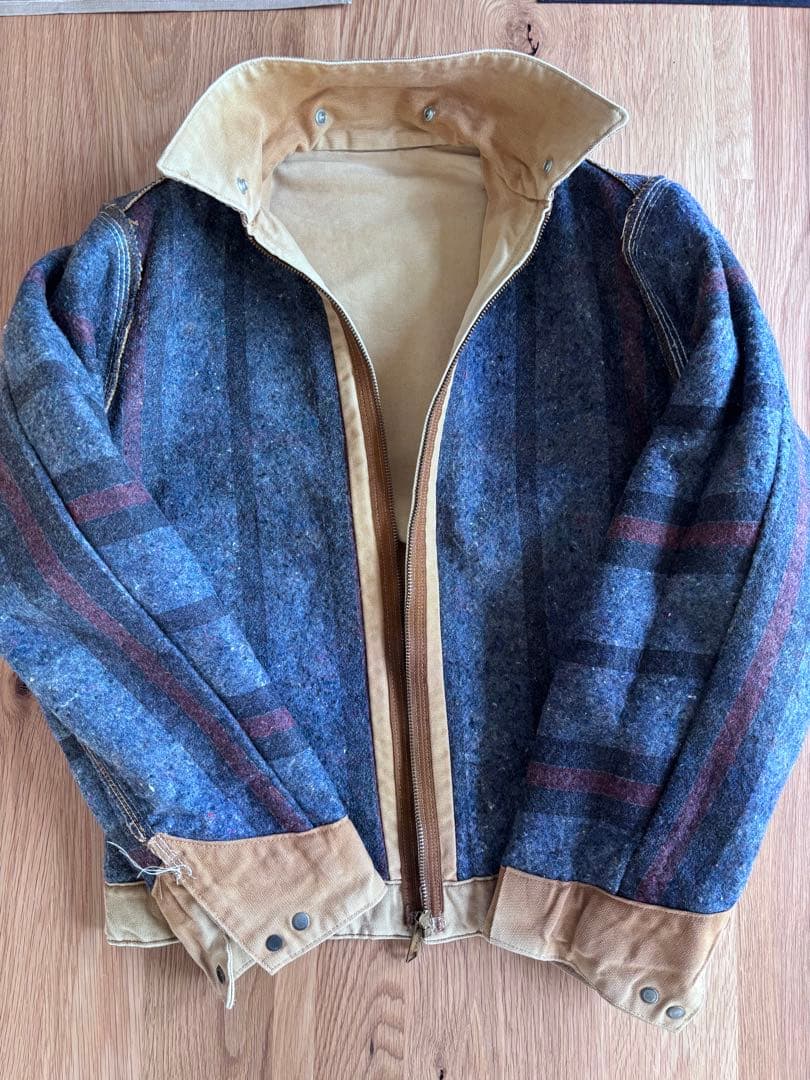 80s Carhartt デトロイトジャケット ベージュ