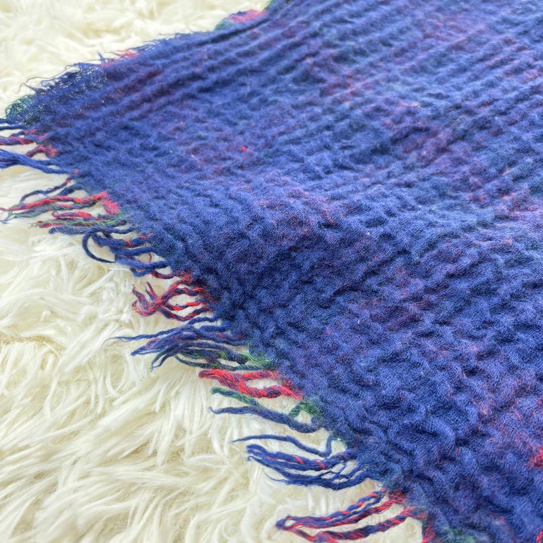 ヴィヴィアンウエストウッド 大判 ストール 刺繍 オーブ チェック