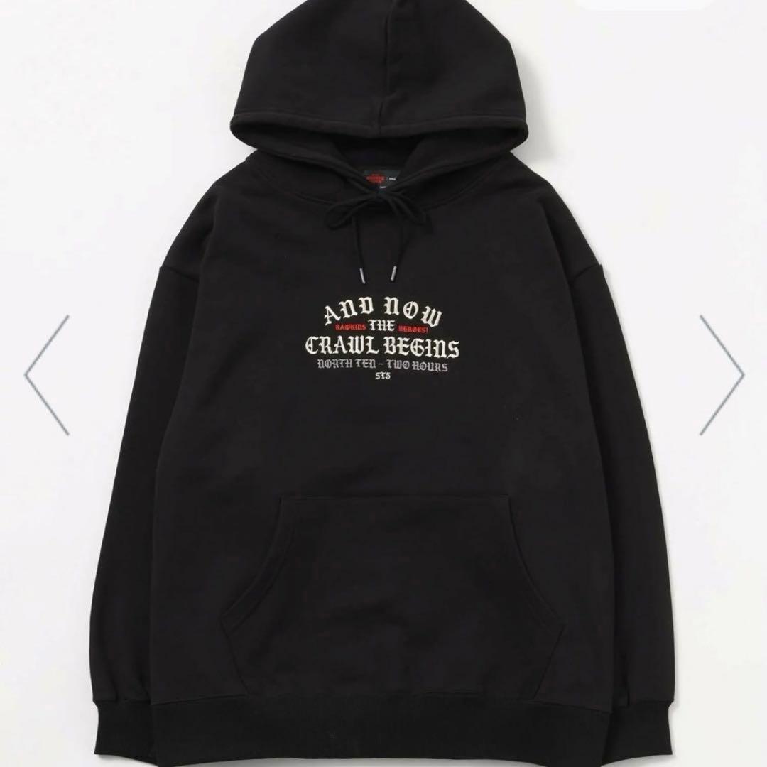 完売　STRANGER THINGS コラボグラフィックパーカー L