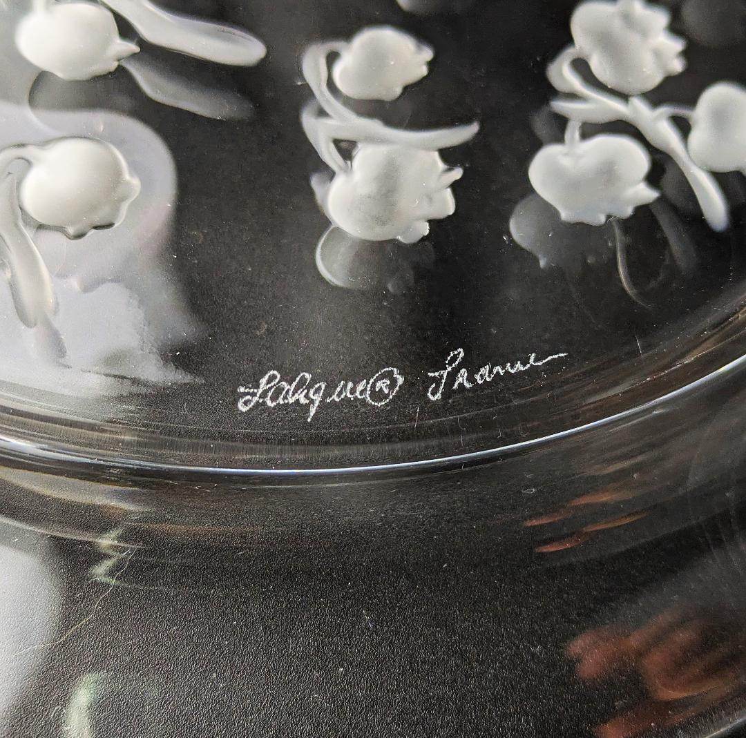 すずらん ころころ★ラリック フランス ビンテージ 21㎝皿 muguet Ｂ