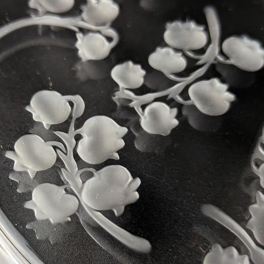 すずらん ころころ★ラリック フランス ビンテージ 21㎝皿 muguet Ｂ