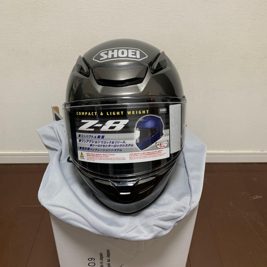 新品 shoei z-8 アンスラサイトメタリック パーソナルフィッティング券付