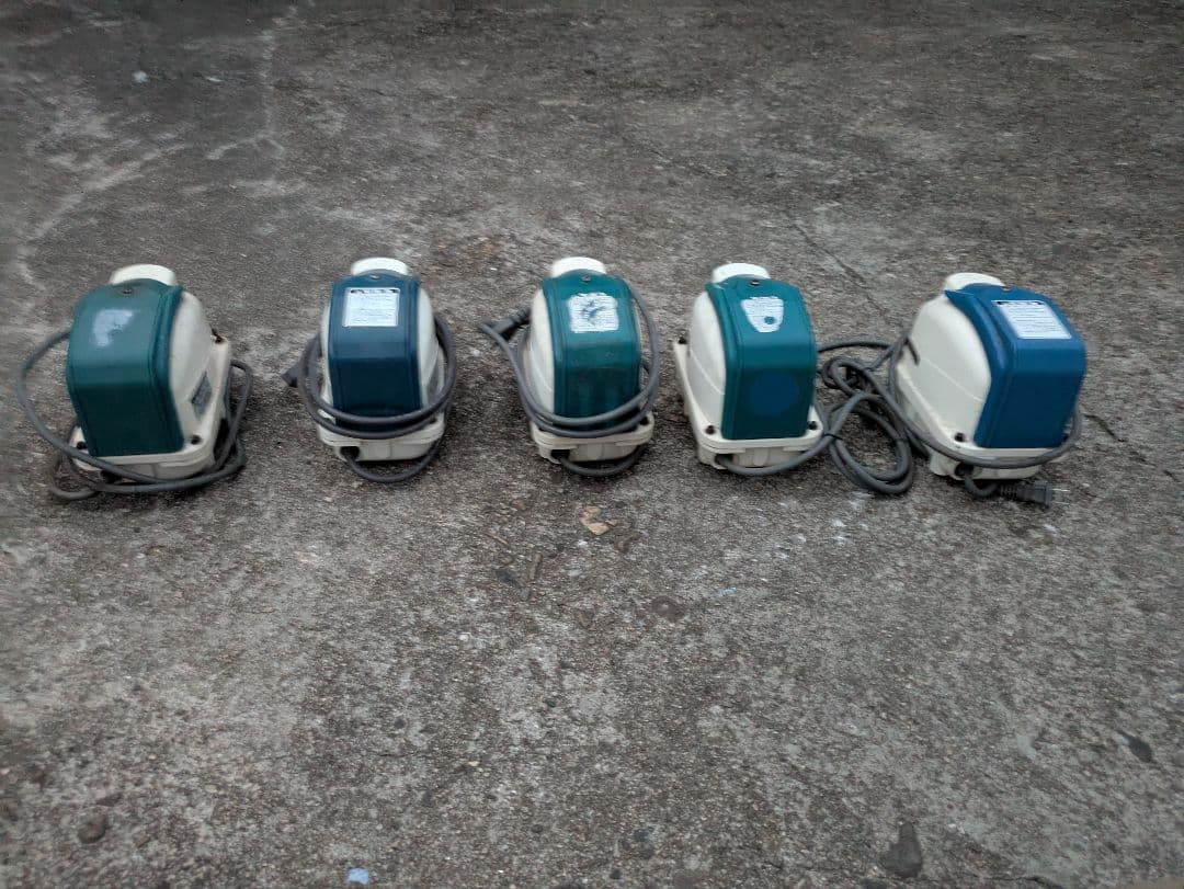 ジャンク①5台セット　 エアーポンプ テクノ高槻 XP-80 風量80L/min