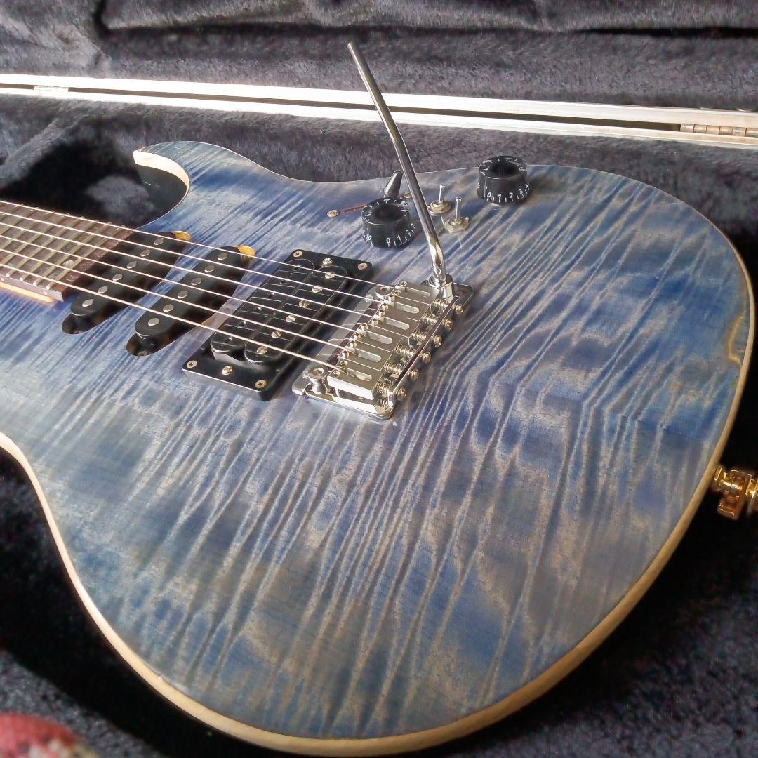 ９０年代　純国産　レア！　フレイムメイプル エレキギター　中信楽器製造