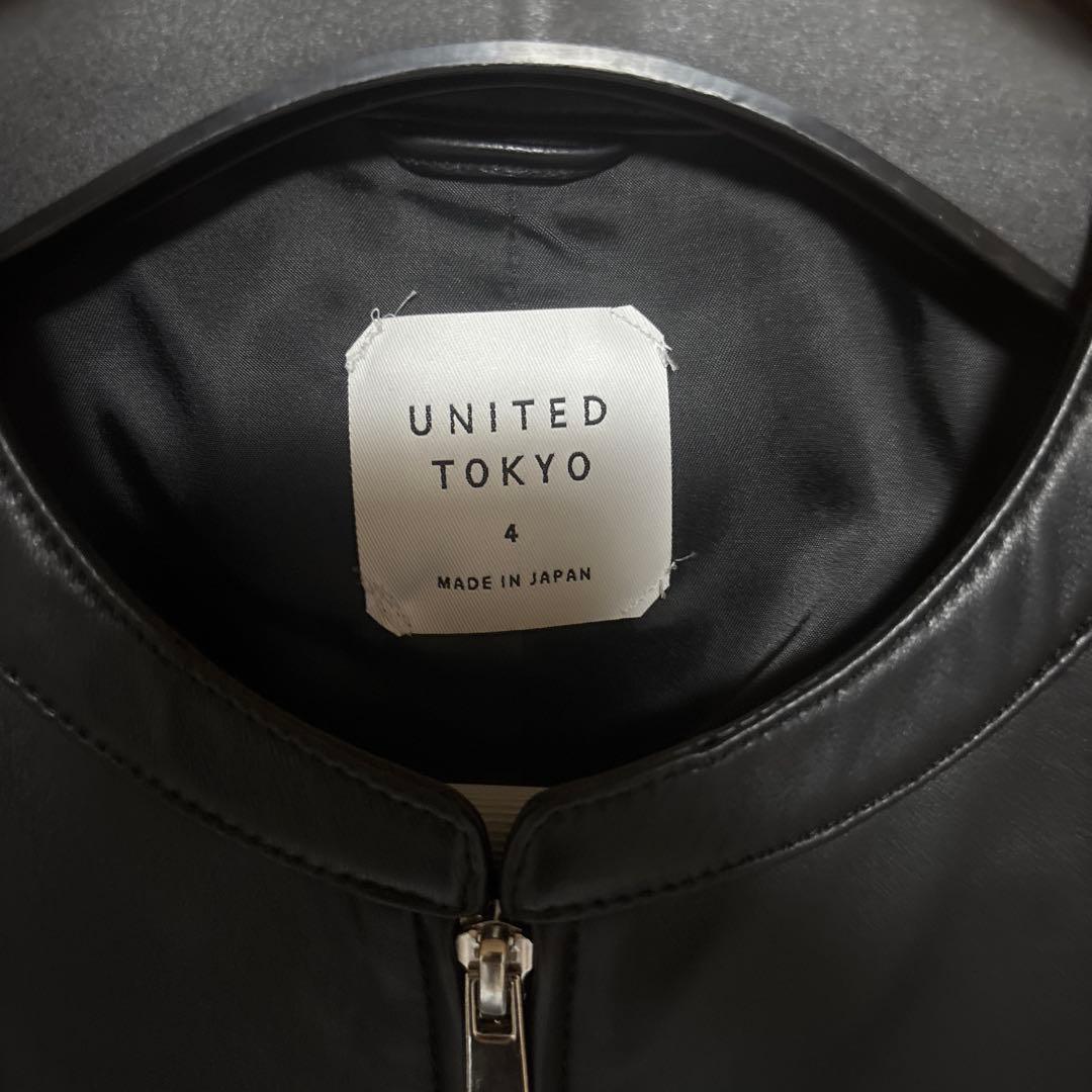 UNITED TOKYO シングルライダース ラムレザー　4 未使用品