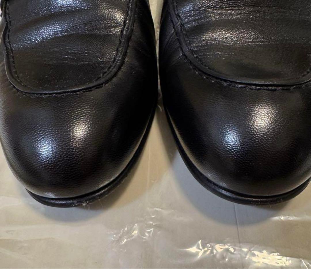 HERMES エルメス モカシン パリ 黒 ブラック ローファー サイズ42