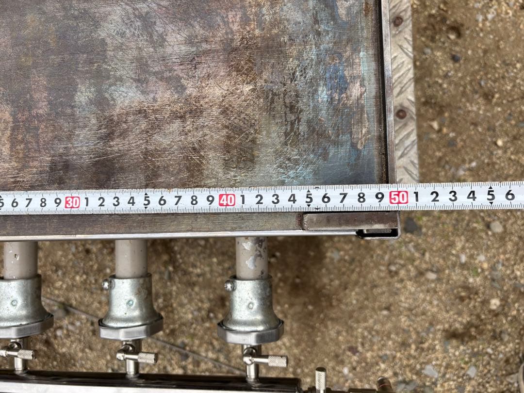 中型極厚鉄板焼き　500mm×400mm 12mm厚　プロパンガス　LPガス