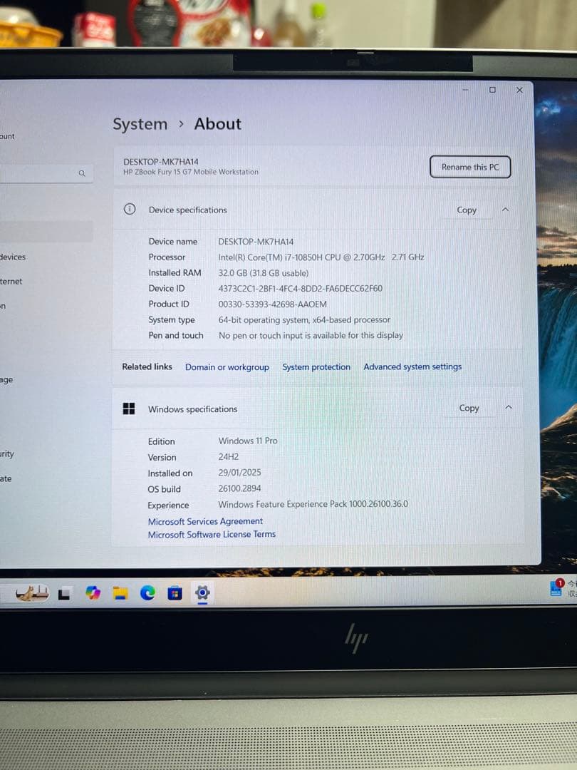 Windowsノート本体 HP ZBook Fury 15 G7 RTX3000