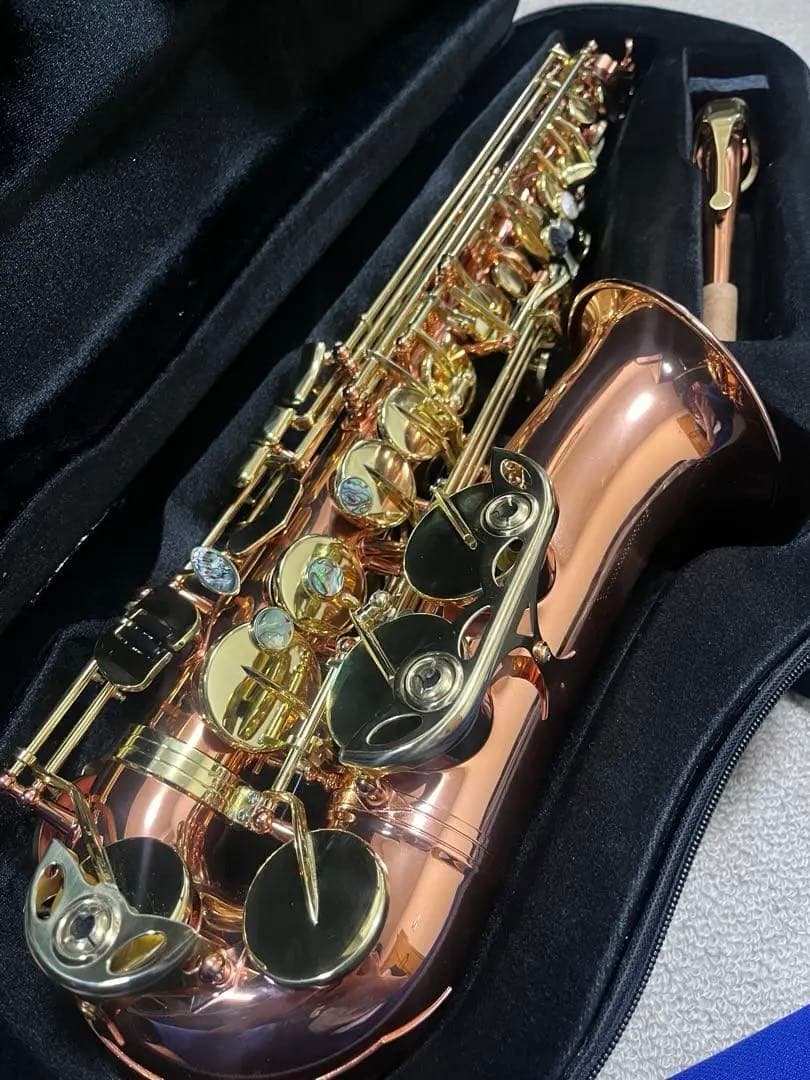 【新品】アルトサックス 銅メッキ クリアラッカー仕上げ