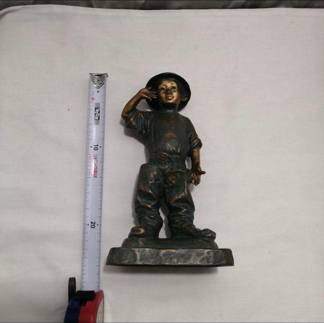 北村西望　将軍の孫　ブロンズ像　共箱一式